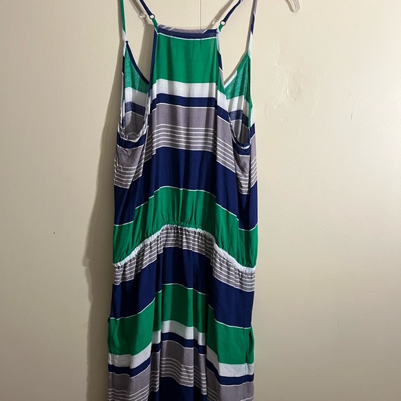 Banana Republic Smock Waist Striped Summer Dress - Size Medium - Picture 4 of 5